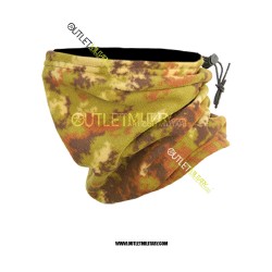 Collars fleece with elastic lace army camouflage