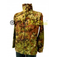 Fleece jacket with zipper camouflage