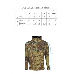 SOFT SHELL THERMAL JACKET WITH VEGETATO SUMMIT HOOD