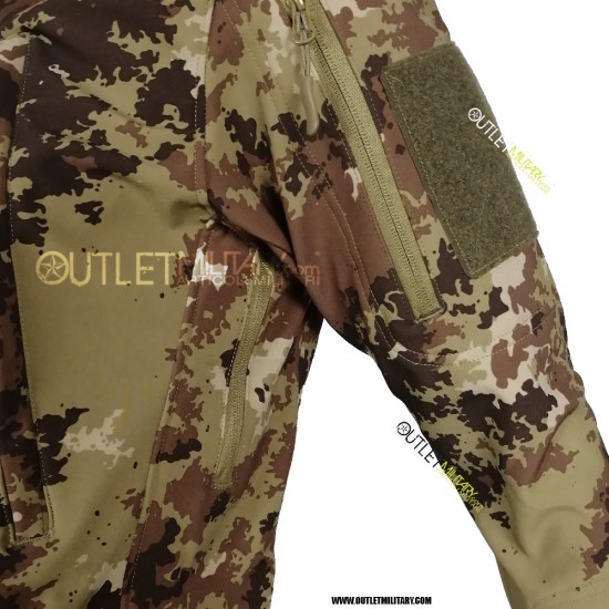 SOFT SHELL THERMAL JACKET WITH VEGETATO SUMMIT HOOD