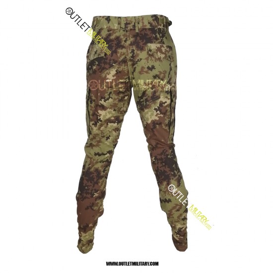 Pantaloni Mimetici da Combattimento Ripstop Con Policotone Vegetato