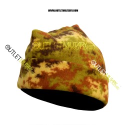 Fleece cap 3 points army camouflage