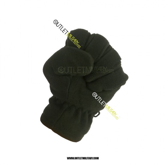 Fleece gloves army green