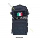 Zaino Militare Tattico Small 30 Litri Nero con Bandiera Italia 