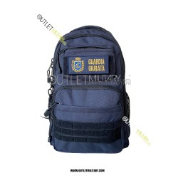 Xsmall Tactical Backpack with Molle 25 Liters Navy Blue + velcro patch SECURITY GUARD