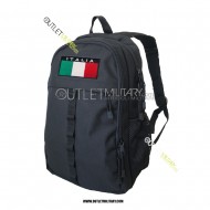 Xsmall Tactical Backpack with Molle 20 Liters Black + Italian Flag velcro patch