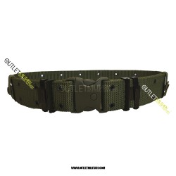 Cinturone Militare Tattico H 5,50 cm con Fibbia di sicurezza Verde