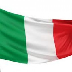 Italy flag 90x150 cm in glossy poliesere